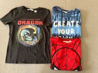 3 T-Shirts H&M Dragons Spider-Man divers Niedersachsen - Braunschweig Vorschau