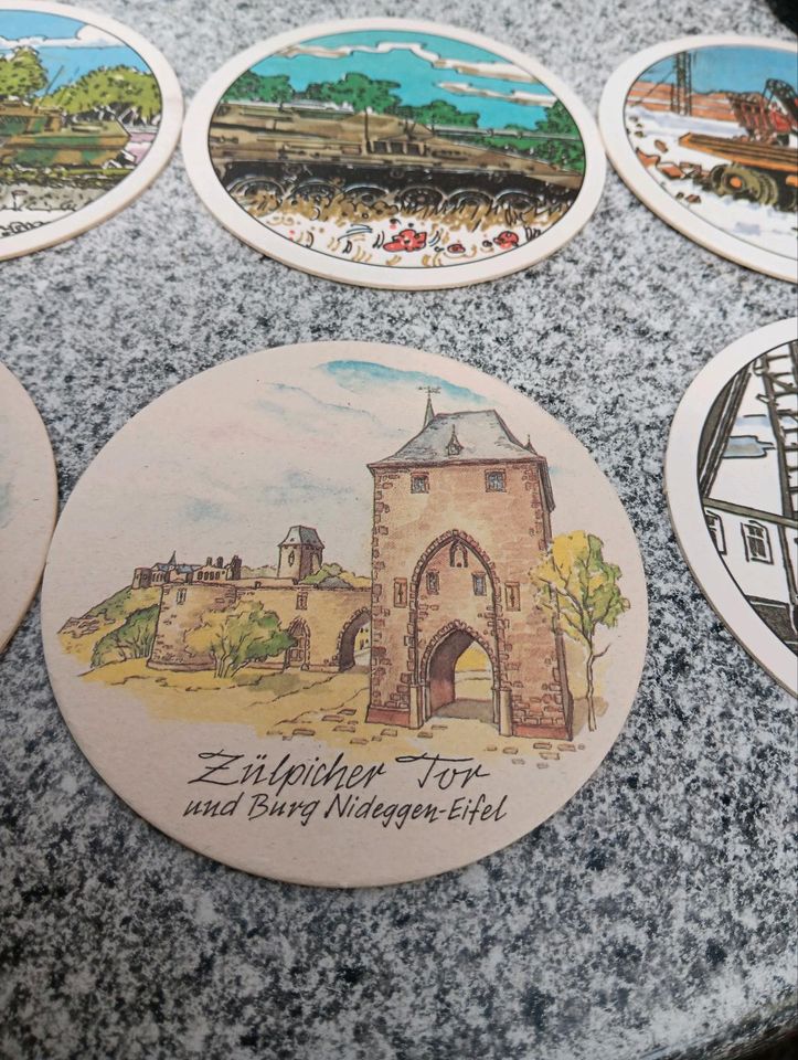 10 Sammler Bier Papier Deckel in Mechernich