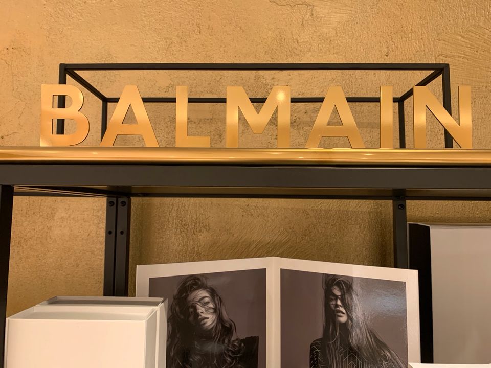 Balmain Paris - Logo Display - Backbar Friseur - gold - 50€* in Landshut