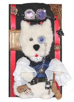 Steam Punk 3D Bild Hund Westi Steampunk 3 D West Highland Terrier Sachsen-Anhalt - Klötze Vorschau