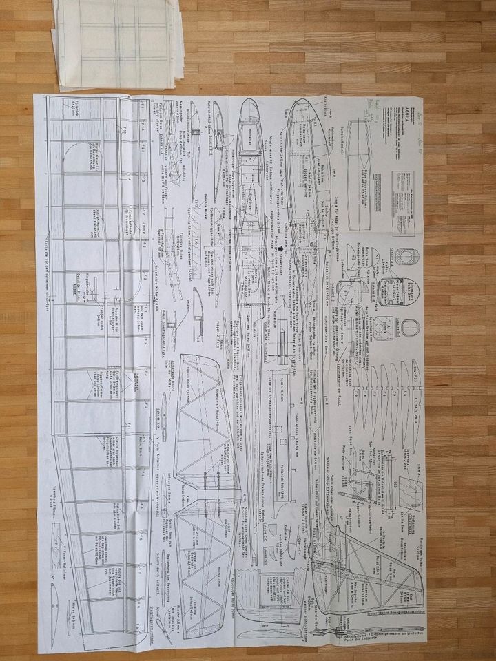 Bauplan RC-Segler "Aquila" aus den 80er Modellbauplan in Karlsruhe