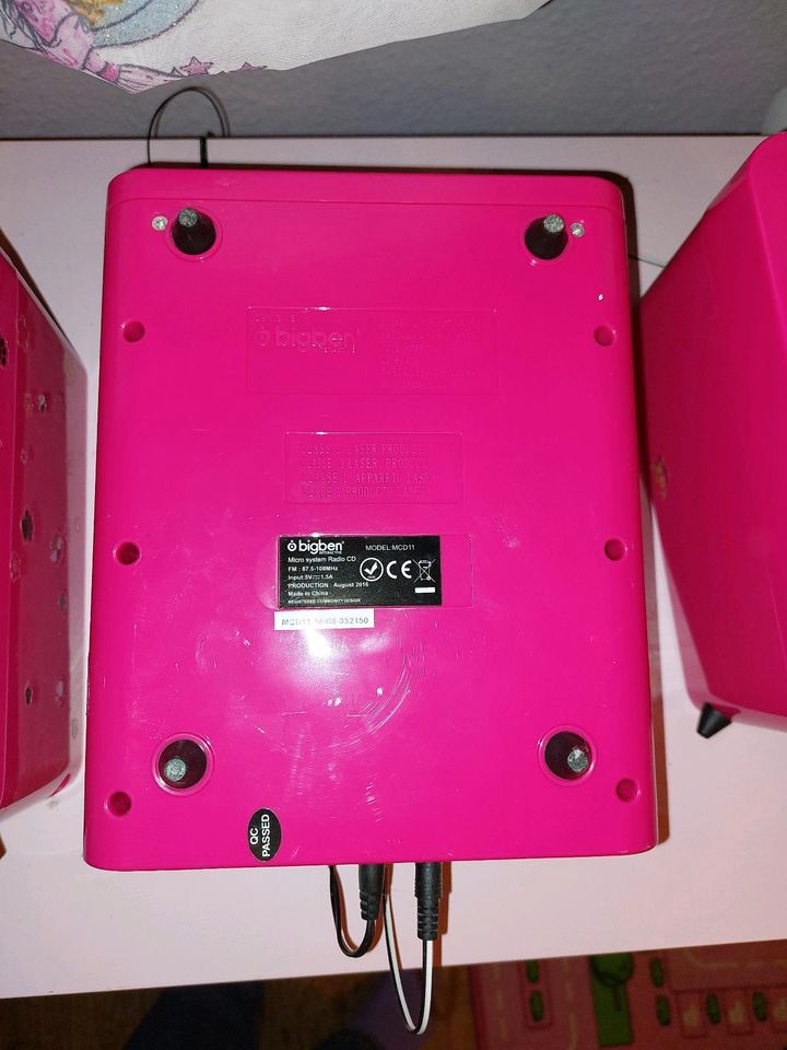 Stereoanlage Musikanlage Big Ben Kinder pink in Heitersheim