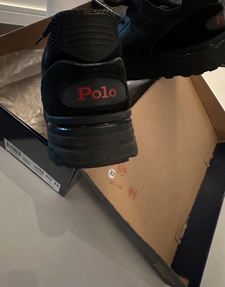 Polo Ralph Lauren Herren Sneaker,schwarz, Gr.48,Modell TRACKSTER in Gronau (Leine)