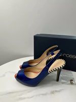 Sergio Rossi Limited Edition dunkelblaue Sandalen mit hohen Absät Baden-Württemberg - Rutesheim   Vorschau