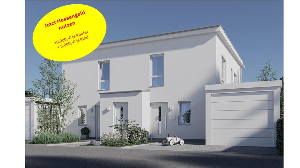 Wie ein eigenes Haus: 4 Zimmer Maisonette Wohnung mit Garten im Neubaugebiet in Allendorf