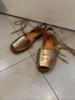 Espandrilles von Asos mit Schnürung gold/ Gr.39 Nordrhein-Westfalen - Herford Vorschau
