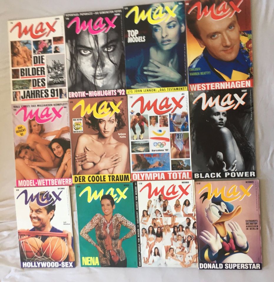 Max Magazin Zeitschrift Foto 1991 1992 1993 90er 32 Hefte in Hamburg