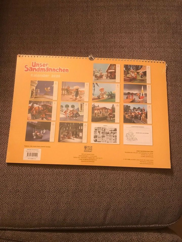 Wandkalender Unser Sandmännchen 2020, Bild & Heimat in Rommerskirchen