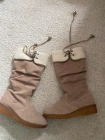 NEU Echt Leder Wildleder Stiefel Wedges Absatz beige nude 37 Geox Pankow - Prenzlauer Berg Vorschau