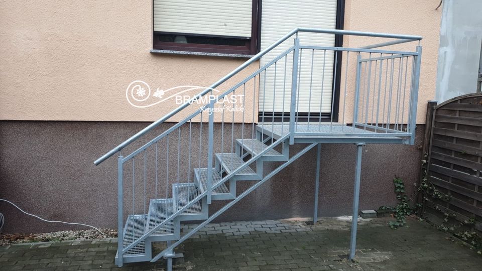 feuerverzinkte Metalltreppen, säurebeständige Balustraden in Saarbrücken