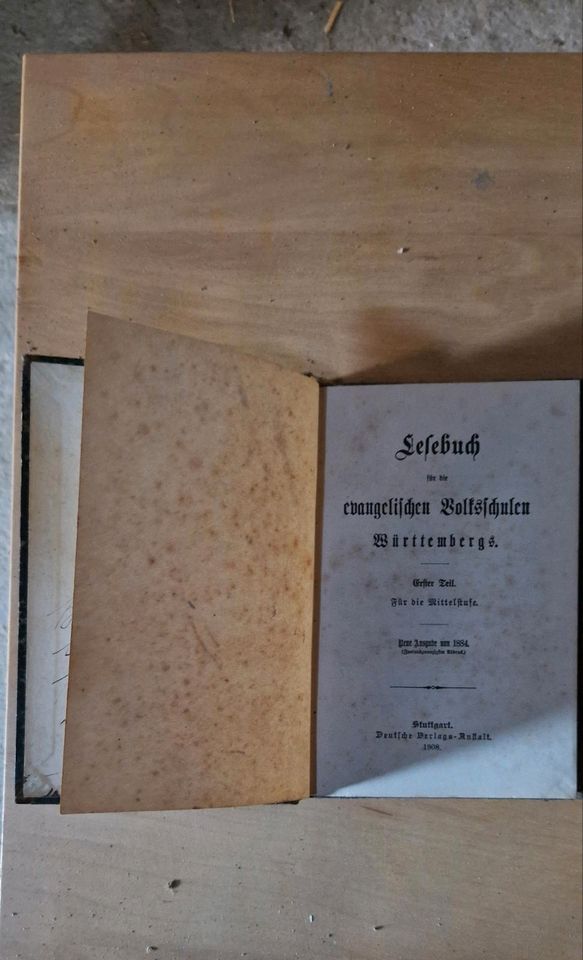 Lesebuch für die evangelische Volksschulen aus dem Jahr 1908 in Schwaigern