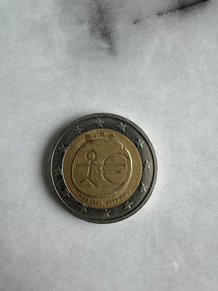 2 Euro Münze Strichmännchen ( 1999-2000) Sehr selten Irland in München