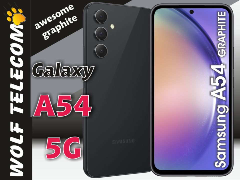 SAMSUNG Galaxy A54 5G / A546 256GB Awesome Graphite Neu / RG 19% in Koblenz