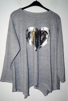 grauer Pullover Herz Gr.ca.54 Nordrhein-Westfalen - Sankt Augustin Vorschau