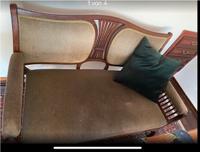Jugendstil Sitzbank gepolstert antik Eiche massiv Sofa Düsseldorf - Benrath Vorschau