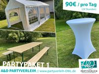 [Partypaket] Partyzelt + 3 Bierzeltgarnituren + Stehtisch mieten Nordrhein-Westfalen - Leopoldshöhe Vorschau