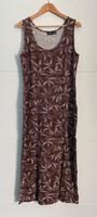 Sommerkleid Damen braun Blumen Kleid lang Schlitz Gr.44/46 Mecklenburg-Vorpommern - Wismar Vorschau