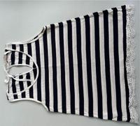 ESPRIT Top mit Spitzenkante marine/ecru Gr. M Dresden - Neustadt Vorschau