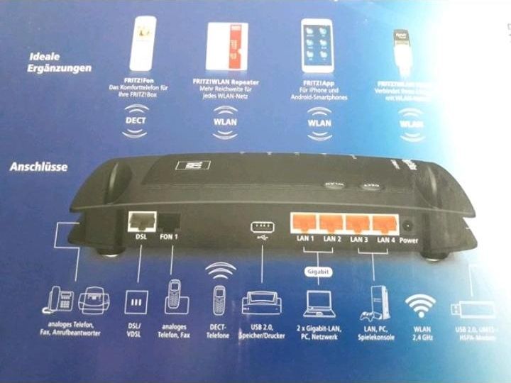 FRITZBOX 7362 SL VDSL fähig mitNetzkabel funktioniert einwandfrei in Bochum