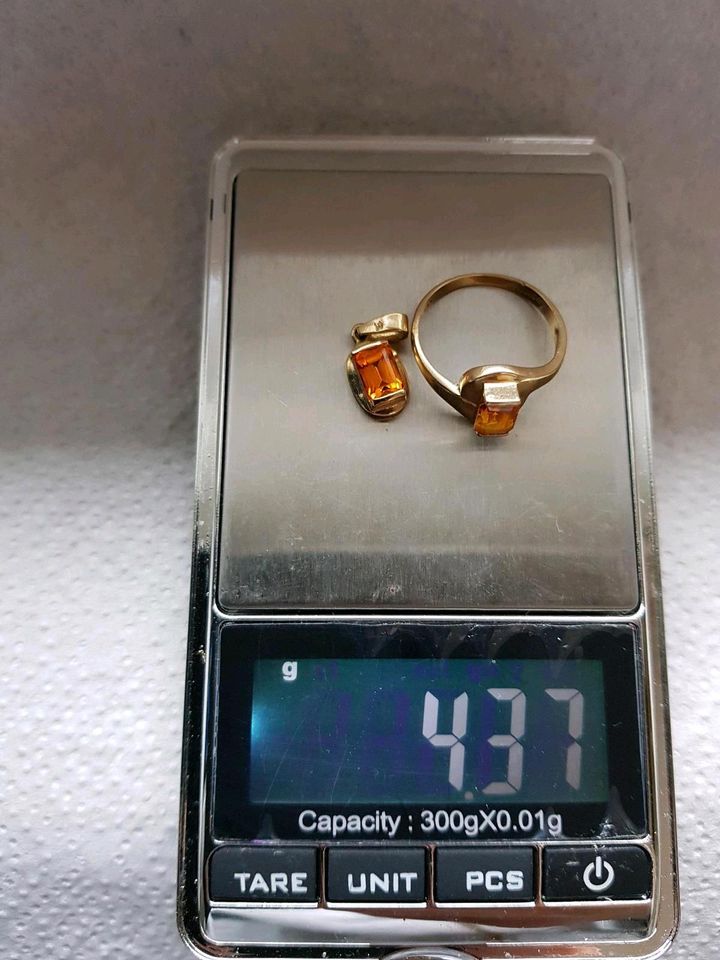 585 Karat Gelbgoldringe+Anhänger 4Gold Ringe 12.45 Gramm Gelbgold in Bochum