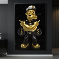 Wandbild Leinwand mit Rahmen, Popeye The Sailor Man , Luxus Deko Stuttgart - Stuttgart-Ost Vorschau