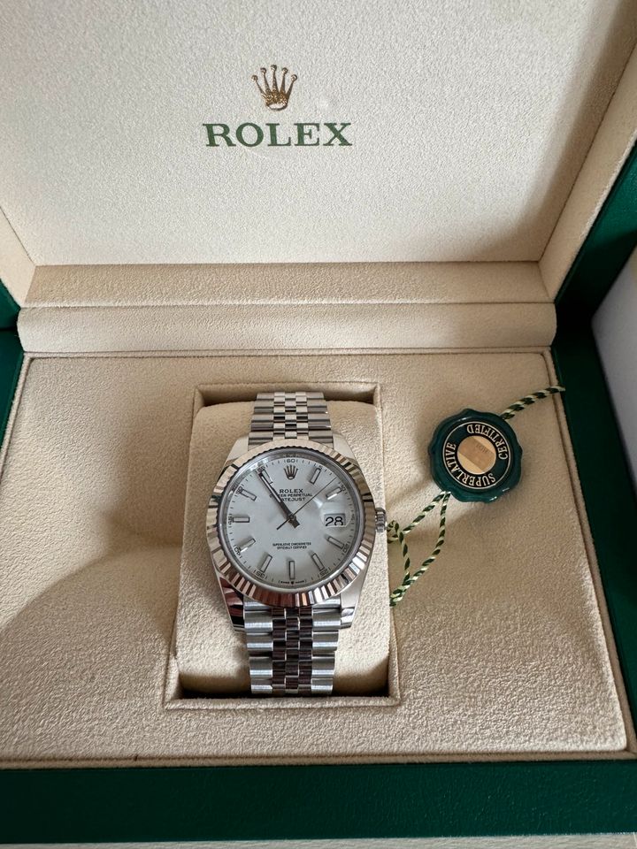 Rolex Datejust 41mm Weißgold Jubilee in Regensburg