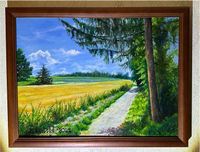 Ölgemälde Feld (40x30) Öl auf Leinwand Thüringen - Erfurt Vorschau