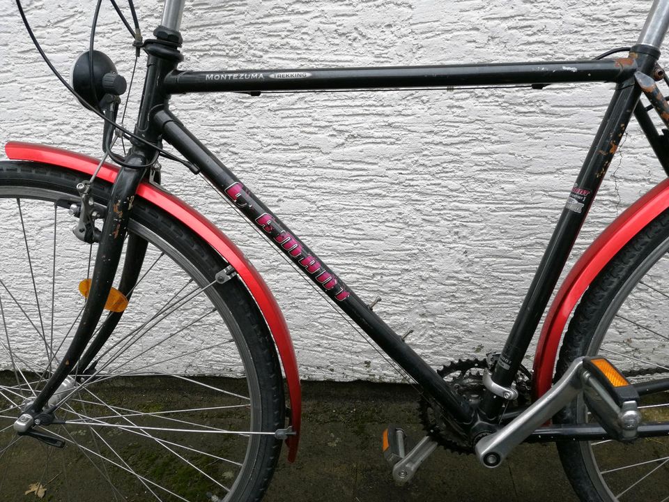 Herren Fahrrad Cross Bike 28 Zoll schwarz rot Mountain Trekking in Worms