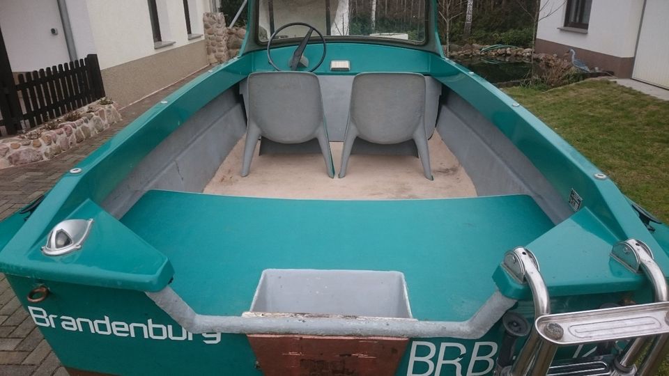 DDR Angelboot Motorboot Sportboot Badeboot Boot Ibis 440x160cm in Kloster Lehnin