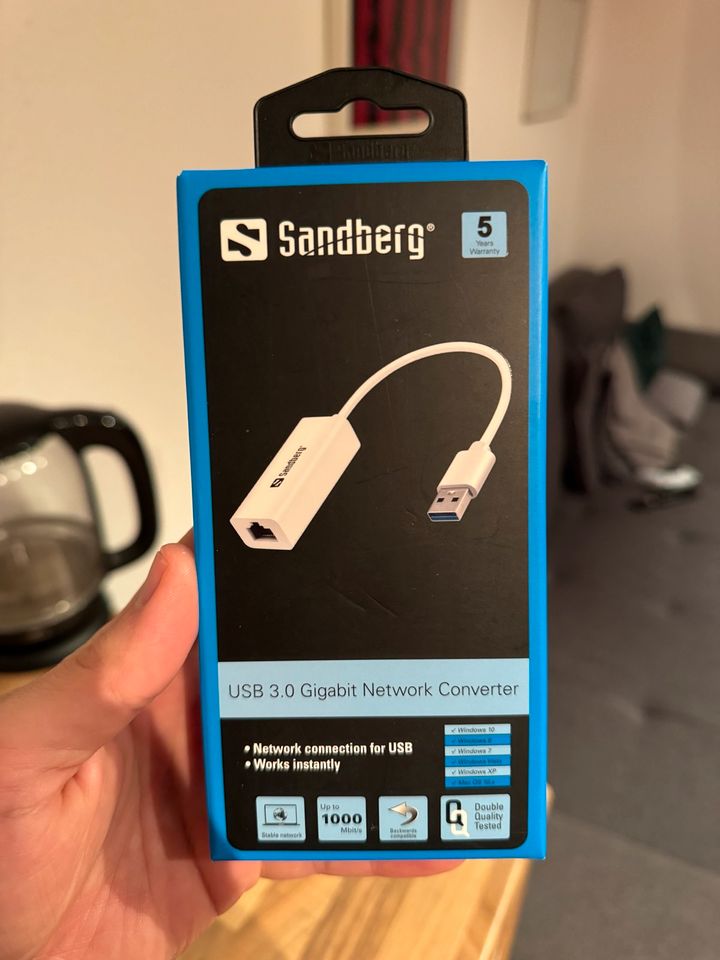 Sandberg USB 3.0 Gigabit Netzwerkadapter - Neu in Wuppertal