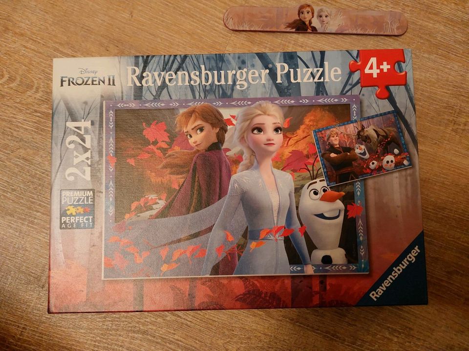 Ravensburger Puzzle Frozen 2 Eiskönigin Elsa 2x24 und Armband in Hauzenberg