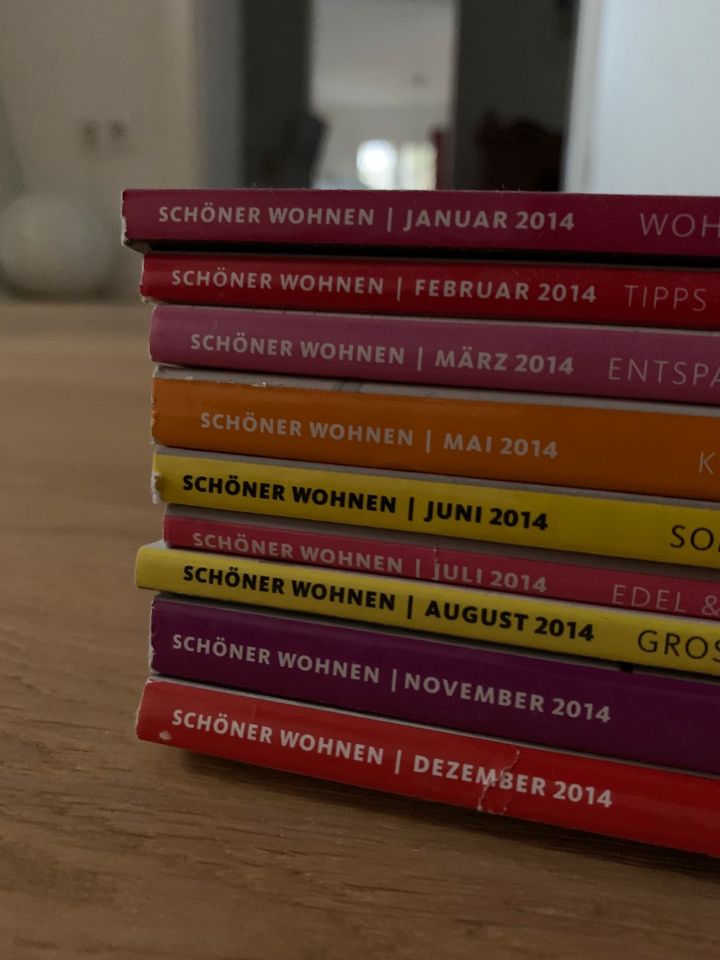 9 x Schöner Wohnen Zeitschrift aus 2014 Wohnmagazin w neu in Hamburg