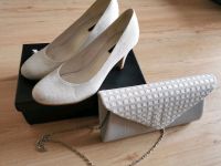 Schuhe Pumps Weiß White Glitter Größe 40, Handtasche Niedersachsen - Neu Wulmstorf Vorschau