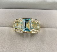 ❤️ Ring mit ca. 2,7ct Aqumarine / Brillanten 585 / 14K Gelbgold Nordrhein-Westfalen - Moers Vorschau