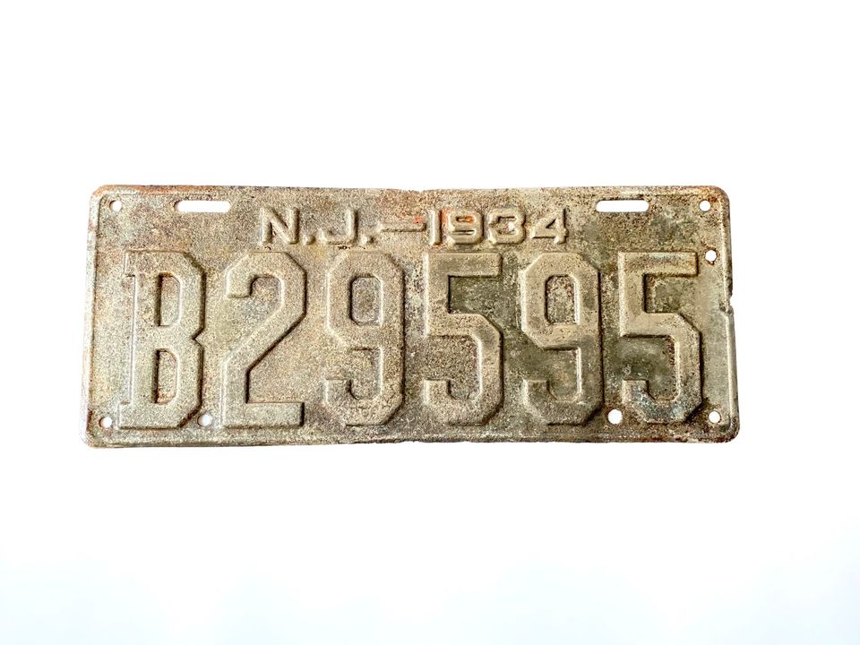 1934 Kennzeichen Nummernschild New Jersey hot Rod USA in Stuttgart
