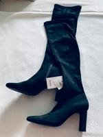 Neue schwarze Overkneestiefel Gr.37 v.Bershka/ Sachsen-Anhalt - Halle Vorschau
