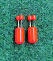 2× Matrix Tackle Hot Dinky Heads in Rot samt Lineclips Angeln TOP Niedersachsen - Bad Bentheim Vorschau