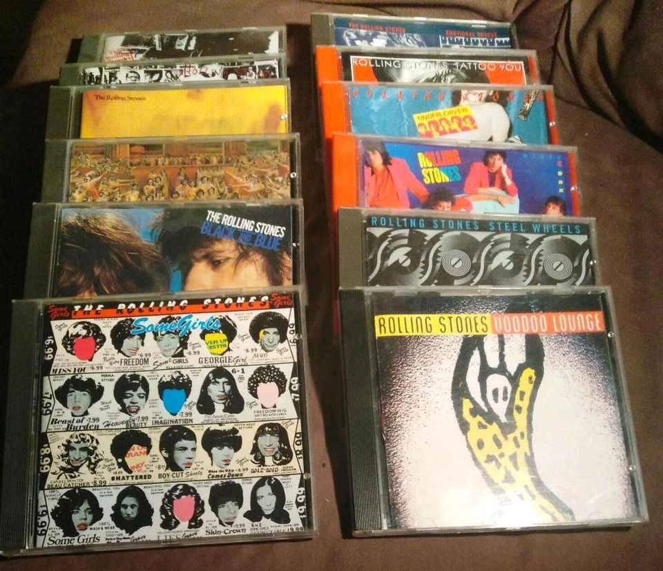 12 x Rolling Stones 1971-94 CD Sammlung Konvolut in Mannheim