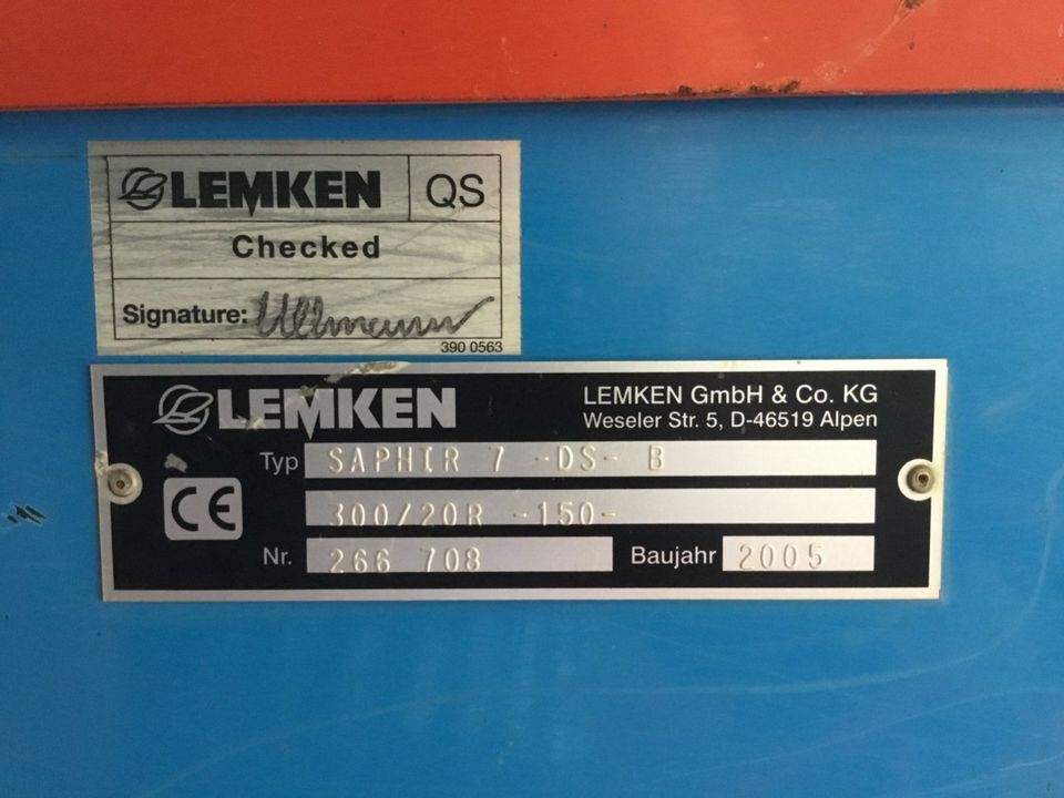 Lemken Zirkon 7/300 Saphir 7 Säkombination in Steffenberg