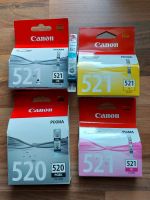 Canon original Druckerpatronen 521BK 521C 521Y 521M 520PGBK Sachsen - Weißwasser Vorschau