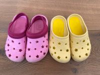 Hausschuhe Mädchen Kindergarten wie Crocs gelb pink Gr. 26/27 Nordrhein-Westfalen - Brilon Vorschau