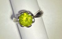 Ring 925 Sterling Silber Olivin Peridot Stein groß Solitär 16 mm Kreis Ostholstein - Timmendorfer Strand  Vorschau