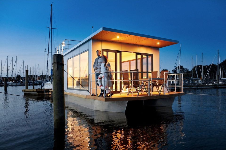 30m² Ferienwohnung auf dem Wasser ⚓️ Hausboot in Süddänemark in Stade