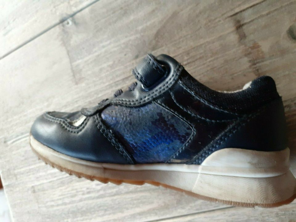 Geox Turnschuhe Gr. 25 Mädchen dunkelblau glitzer *TOP* in Pförring