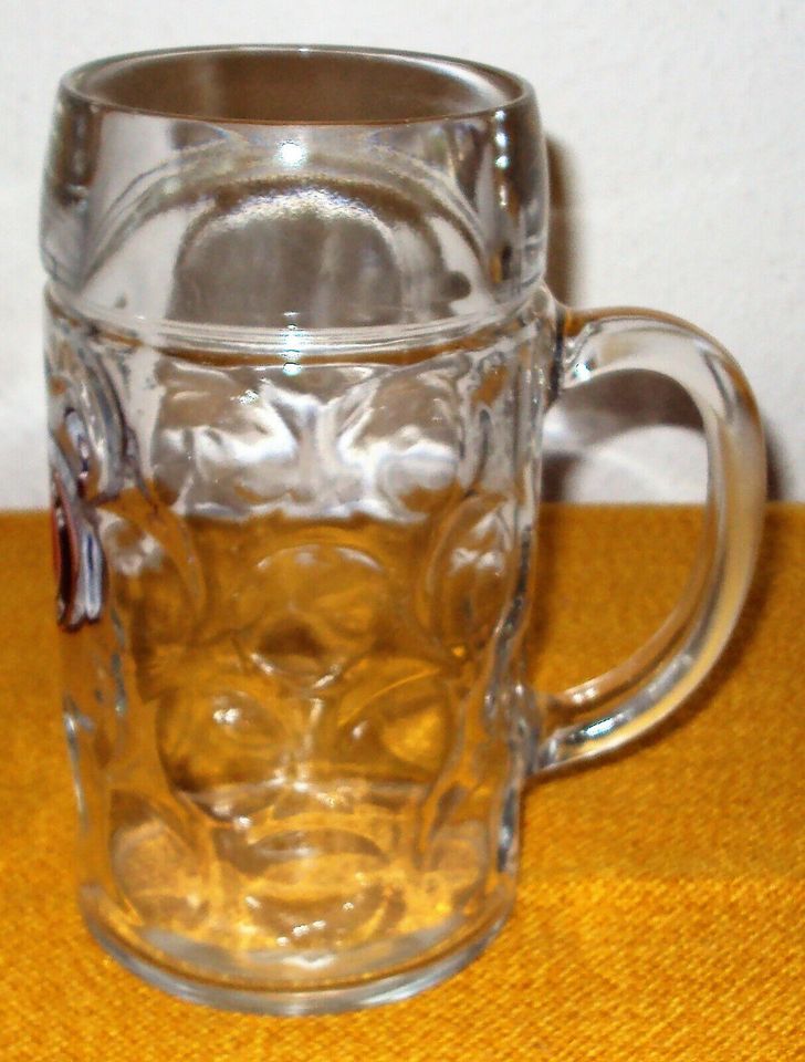 Grosser Paulaner München Bierkrug, Maßkrug aus Glas 1 Liter NEU in Berlin