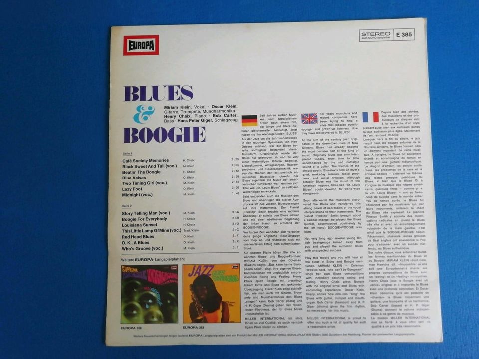 Blues & Boogie Vinyl Schallplatte LP in Warthausen