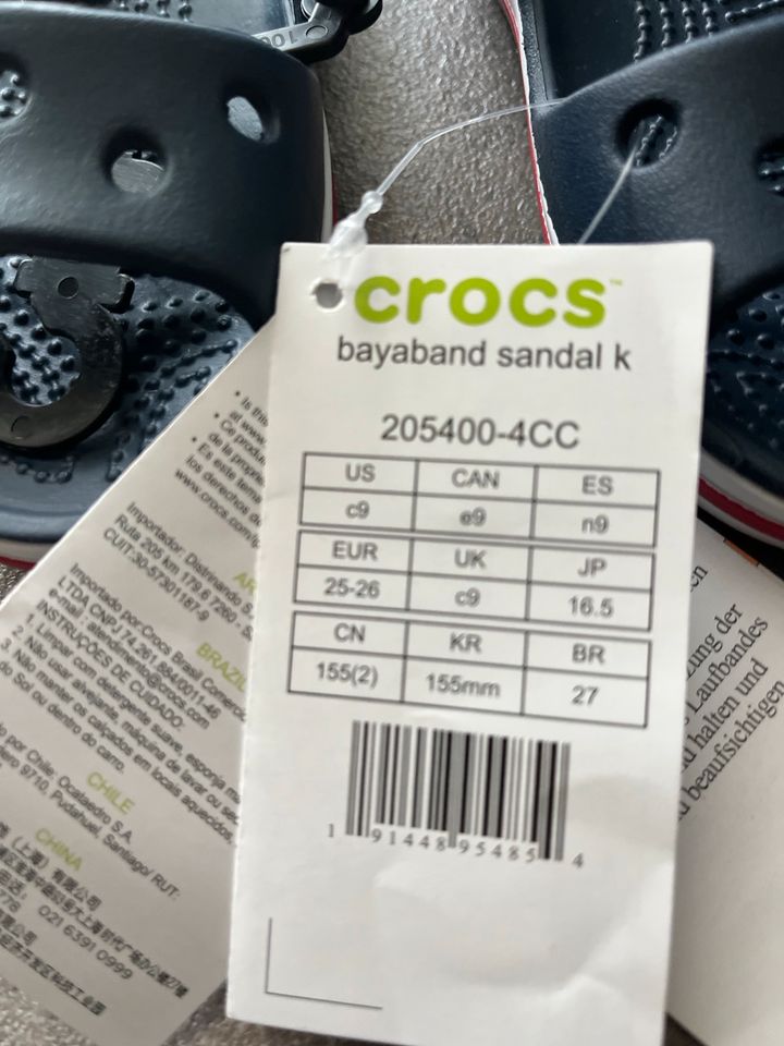 Verkaufe OVP Crocs dunkelblau in Marburg