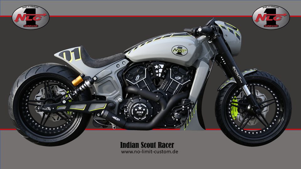 Indian Scout Kühlerblende "Racing" alle Baujahre in Hüffenhardt