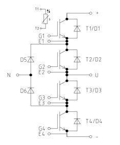 Transistor, IGBT Modul, 650V, 100A in Kastl b Kemnath