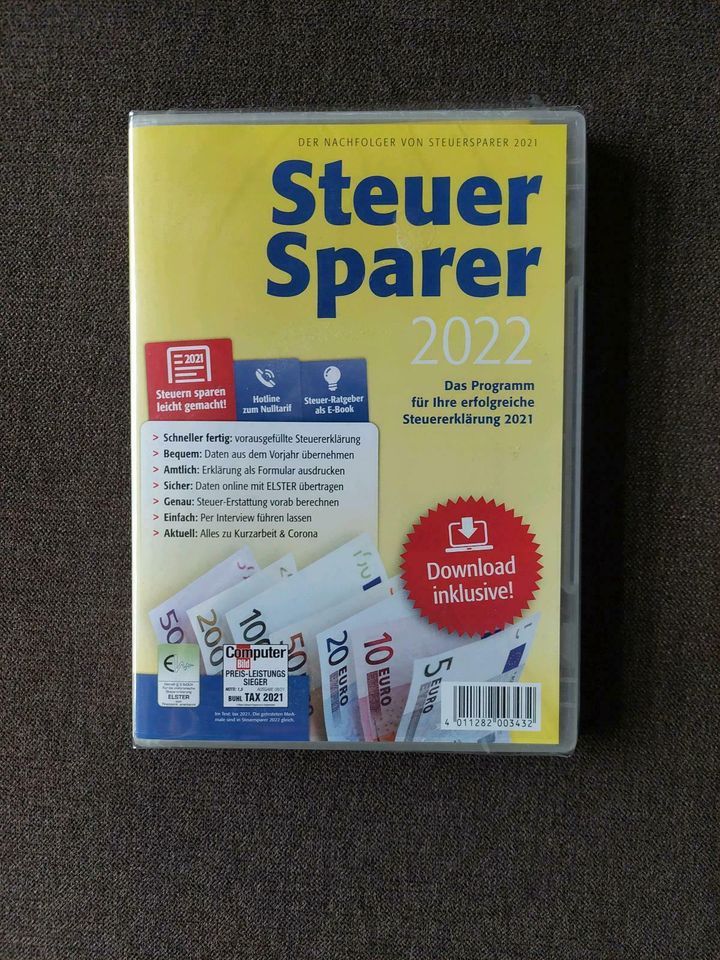 Steuersparer 2022 - Steuererklärung 2021, Steuersoftware, Lidl in Lehrberg